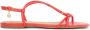 Kazar Rode sandalen op een platte zool met een overhang Red Dames - Thumbnail 1