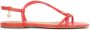 Kazar Red sandals on a flat sole with an overhang - Thumbnail 1
