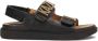 Kazar Sandalen versierd met metalen letters en reliëf Black Dames - Thumbnail 1