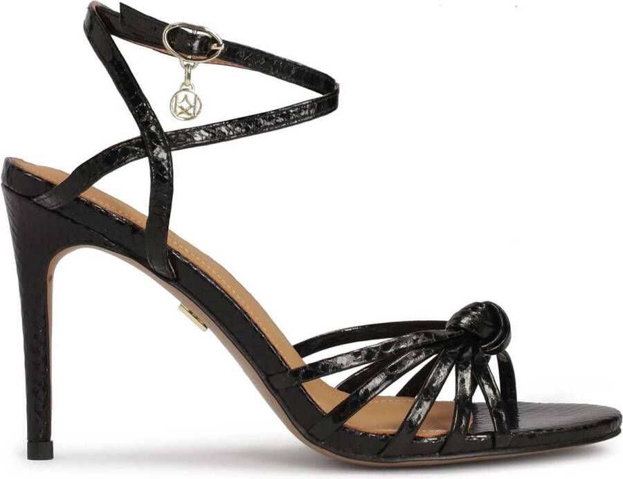 Kazar Sensual sandals with an embossed leather upper and a high stiletto heel