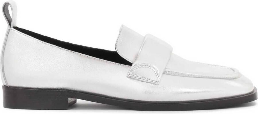 Kazar Silver half shoes with square toes
