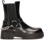 Kazar Instap platte zool laarzen met metalen accessoires Black Dames - Thumbnail 4