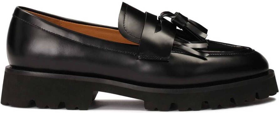 Kazar Instap halfschoenen op een dikke zool Black Dames