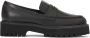 Kazar Zwarte Leren Casual Schoenen met Dikke Zool Black Dames - Thumbnail 1