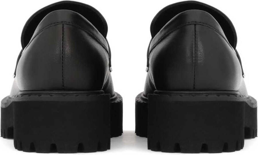 Kazar Zwarte Leren Casual Schoenen met Dikke Zool Black Dames