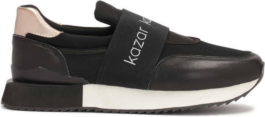 Kazar Sneakers with a slip-on upper made of fabric and leather