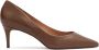 Kazar Bruine Leren Pumps Stijlvol Klassiek Comfortabel Brown Dames - Thumbnail 1