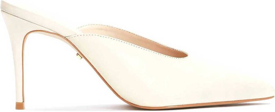 Kazar Studio Beige lederen teenslippers voor dame