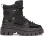 Kazar Studio Black boots on sole with trefoil - Thumbnail 1