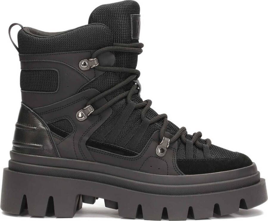 Kazar Studio Black boots on sole with trefoil