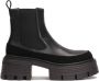 Kazar Studio Black chelsea boots on an elevated sole with embossing - Thumbnail 2