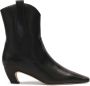 Kazar Studio Black leather boots with rounded upper - Thumbnail 2