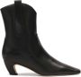 Kazar Studio Black leather boots with rounded upper - Thumbnail 1