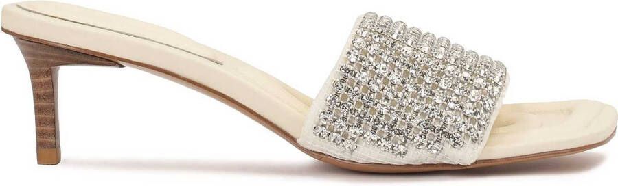 Kazar Studio Heeled mules with sparkling crystals