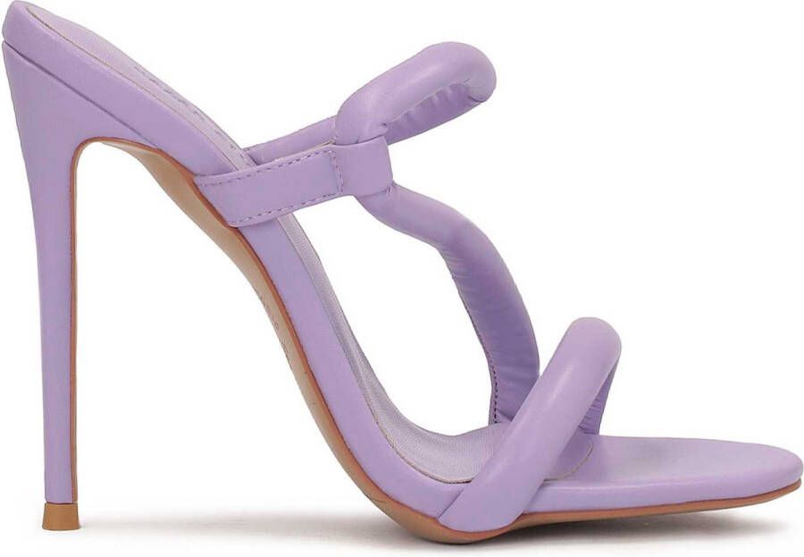 Kazar Studio High-heeled leather flip-flops