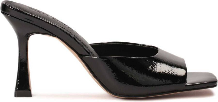 Kazar Studio Mules in patent leather with a high heel