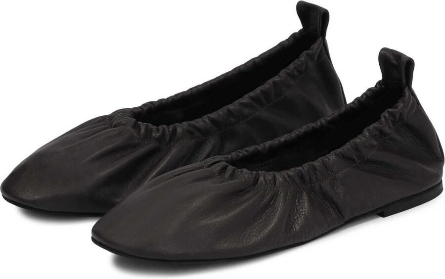 Kazar Zwarte ballerina's voor dames van Studio met een elastische band Black Dames - Foto 4
