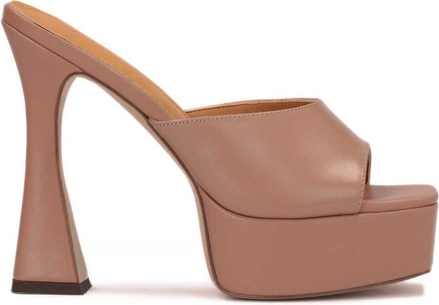 Kazar Studio Platform heeled leather mules