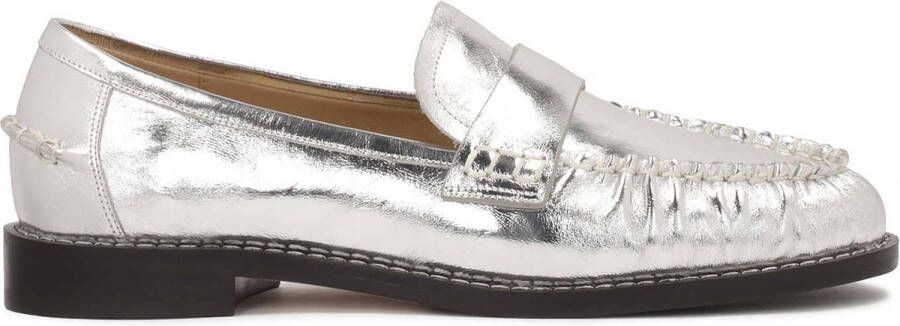 Kazar Studio Silver loafers style half shoes