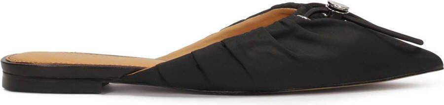Kazar Studio Slip-on fabric flip-flops with a flat heel
