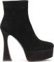 Kazar Studio Suede platform boots with high heel - Thumbnail 1