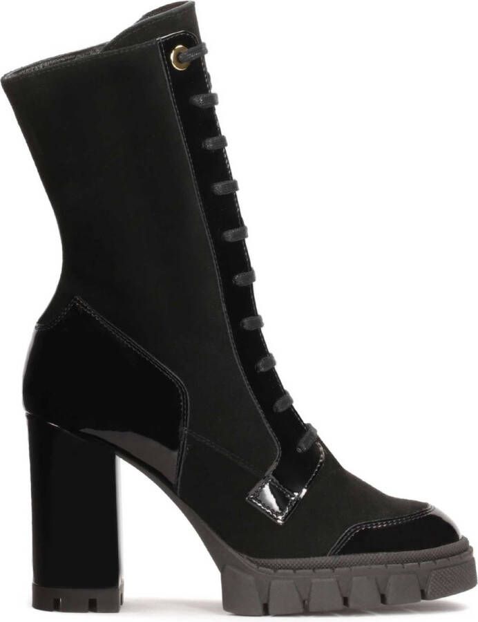 Kazar Suede and patent leather boots
