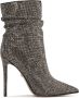 Kazar Suede enkellaarsjes bedekt met kristallen Gray Dames - Thumbnail 1