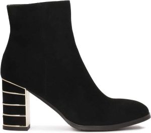 Kazar Suede boots with decorated heel
