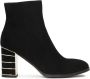Kazar Suede boots with decorated heel - Thumbnail 2