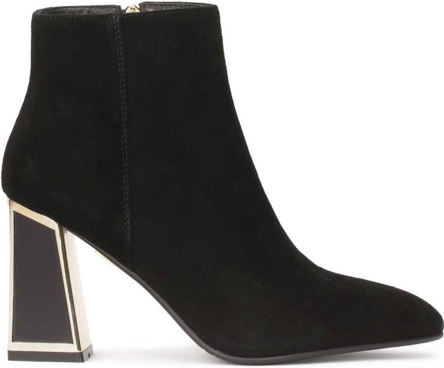 Kazar Suede boots with shiny heel
