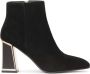 Kazar Suede boots with shiny heel - Thumbnail 2