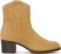 Kazar Suede cowboy boots in brown color - Thumbnail 2