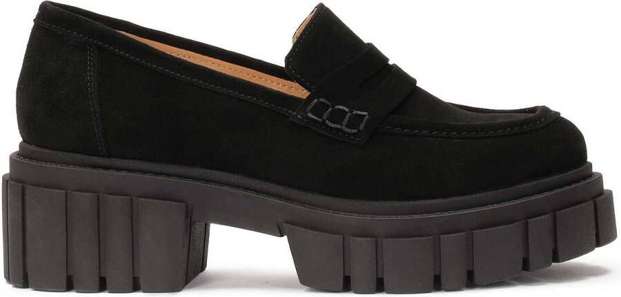 Kazar Suede slip-on shoes on a solid sole