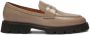 Kazar Taupe leren halfschoenen met contrasterende zool Beige Dames - Thumbnail 1