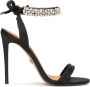 Kazar Textiel sandalen met sieradenband Black Dames - Thumbnail 1