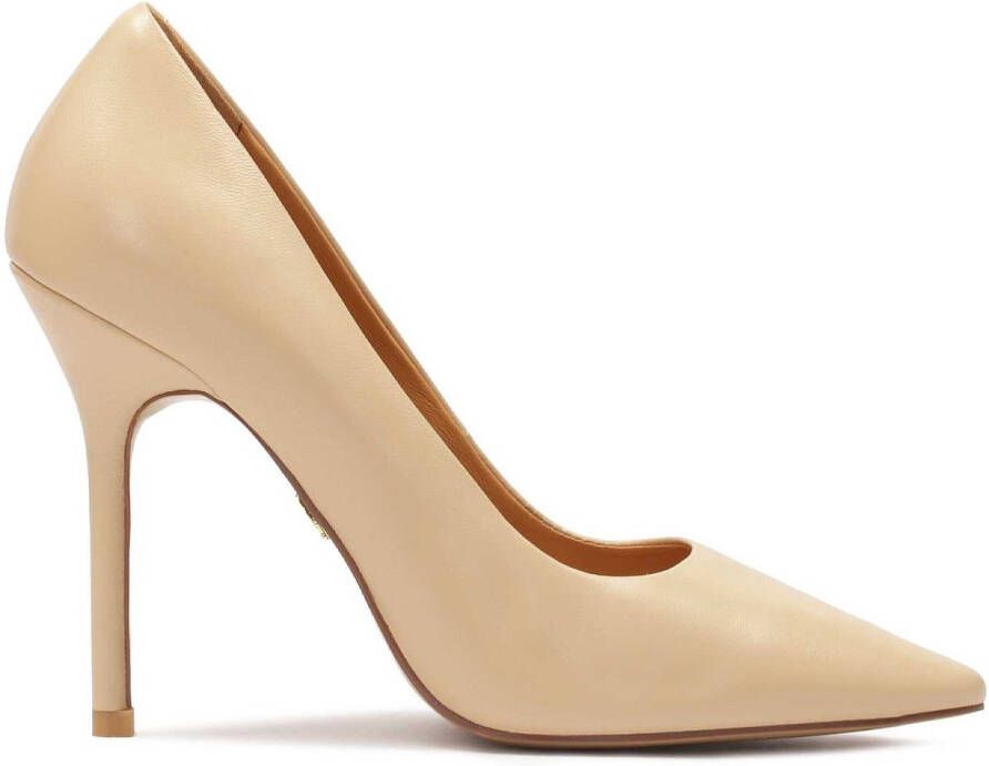 Kazar Tijdloze beige stiletto's met een slanke hak Beige Dames