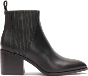 Kazar Unbuttoned boots with a wide heel