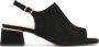 Kazar Stabiliserende Suède Sandalen Black Dames - Thumbnail 1