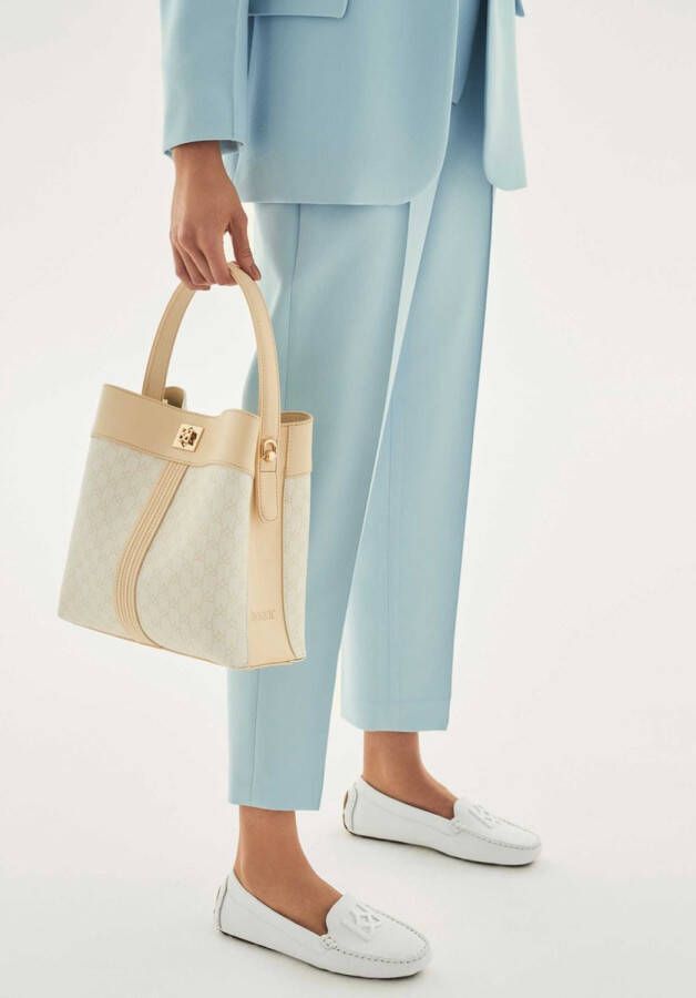 Kazar Dames witte mocassins White Dames