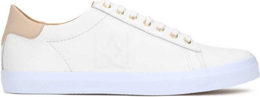 Kazar Dames witte sneakers White Dames