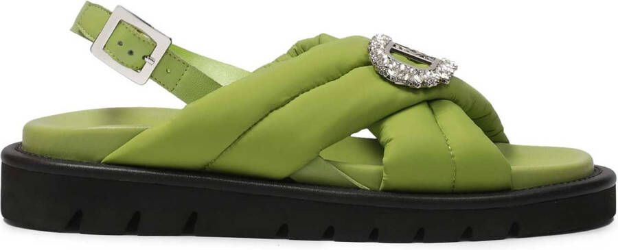 Kazar Zielone sandały z miękkimi paskami|78540-27-09|37