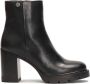 Kazar Zipper boots with wide heels - Thumbnail 1