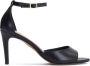 Kazar Zwart lederen sandalen op een slanke hak - Thumbnail 1