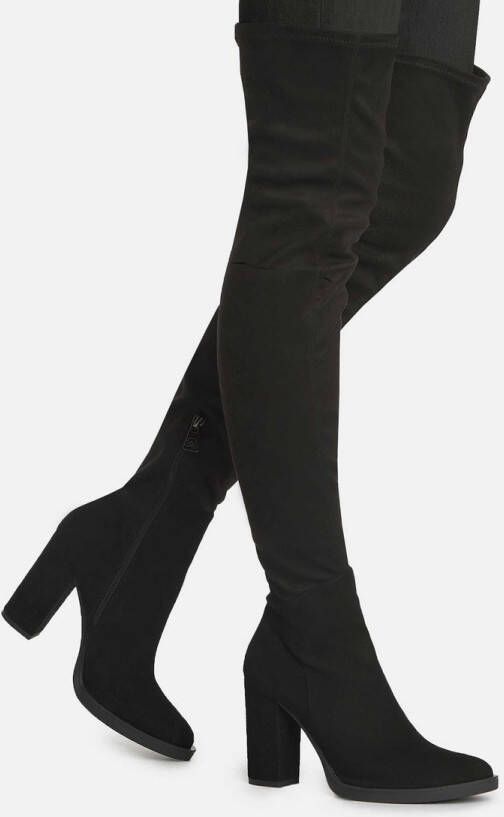 Kazar Zwarte dames laarzen tot boven de knie - Foto 2