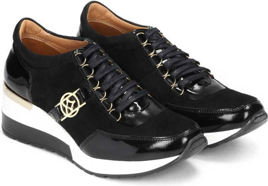 Kazar Dames zwarte sneakers Black Dames