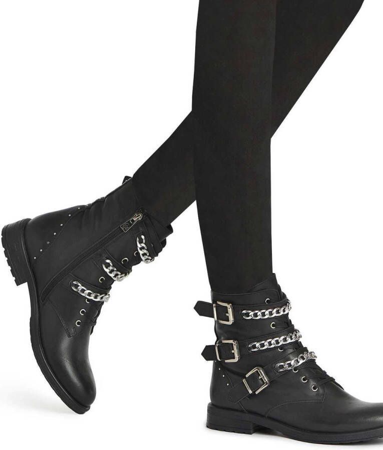 Kazar Dames zwarte enkellaarzen Black Dames