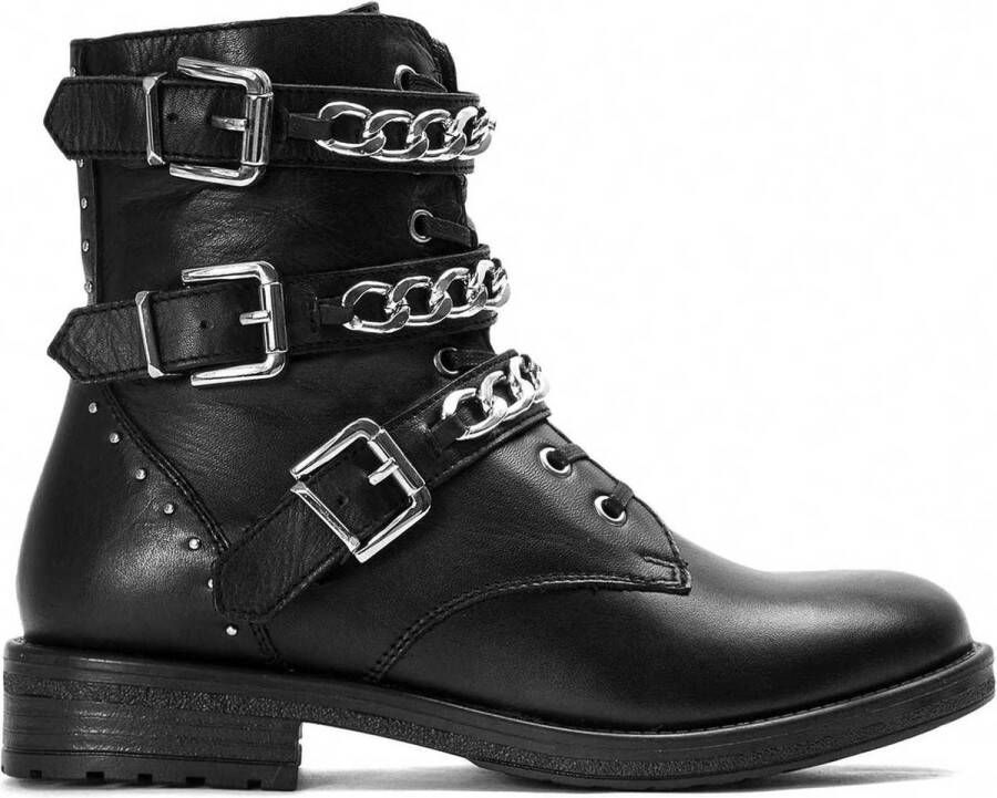 Kazar Dames zwarte enkellaarzen Black Dames