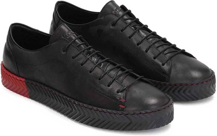 Kazar Zwarte sneakers voor mannen Black Heren
