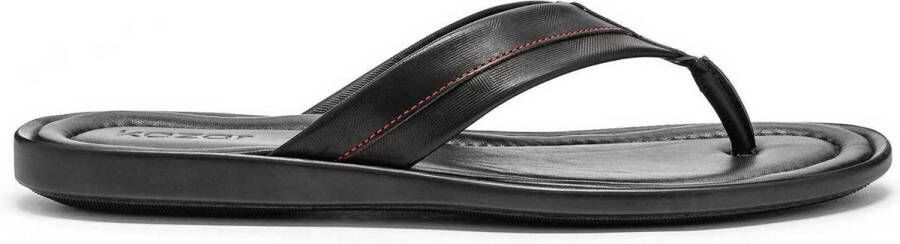 Kazar Heren zwarte teenslippers Black Heren