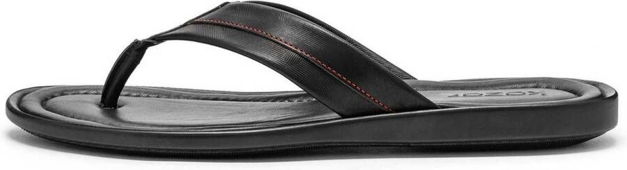 Kazar Heren zwarte teenslippers Black Heren